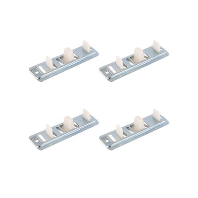 8-209-4 Bypass Floor Guide Adjustable Gray - Pack of 4