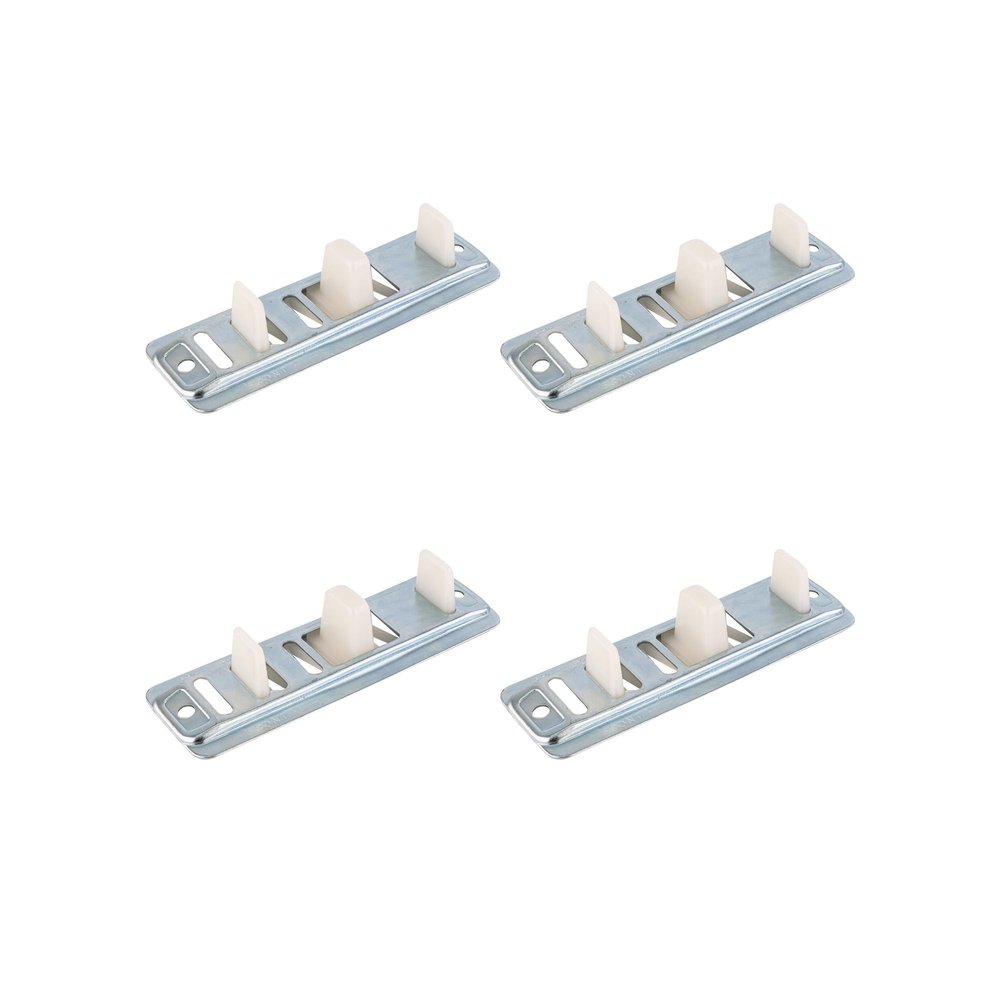 8-209-4 Bypass Floor Guide Adjustable Gray - Pack of 4