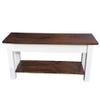 Ezekiel and Stearns Colonial Harvest Bench with Shelf (24) view 1