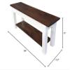 Ezekiel and Stearns Colonial Harvest Bench with Shelf (24) view 2