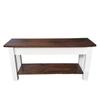 Ezekiel and Stearns Colonial Harvest Bench with Shelf (24) view 3