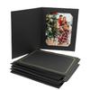 Golden State Art 50 Pack, Black with Gold Lining, Cut Corner Photo Folders for 6x8/8x10 Pictures, Perfect for Weddings, Birthdays, Christmas, Graduation, and Special Events view 1