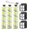 2306A,1785A Replacements Parts 3 Pack Multi Surface Pet Brush Roll 2306A and 3 Pack 1866 Vacuum Filter Compatible with Bissell CrossWave 1785 2306 2551 3888A Wet Dry Vacuum Cleaner view 1