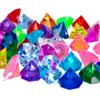 jollylife 36PCS Acrylic Diamond Gems Jewels Pirate Treasure Chest Hunt Party Favors 25 Carat Diving Gem Pool Decor view 4