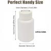 12 PCS 150 ML 5 OZ Plastic White Bottles Empty Container with Screw Cap Solid Powder Case Refillable Storage Holder Sample Jar for Dispense Different Items view 2