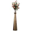 Brushed Paint Unique Straight Design Metal Decorative Floor Vase Flower Holder for Entryway, Living Room, or Dining Room-Perfect for Displaying Flowers or Plants (Large) view 1
