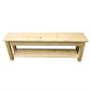 Ezekiel and Stearns Pine Wood Storage Bench with Shelf (24) view 1