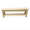 Ezekiel and Stearns Pine Wood Storage Bench with Shelf (24) view 3