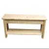 Ezekiel and Stearns Pine Wood Storage Bench with Shelf (24) view 4