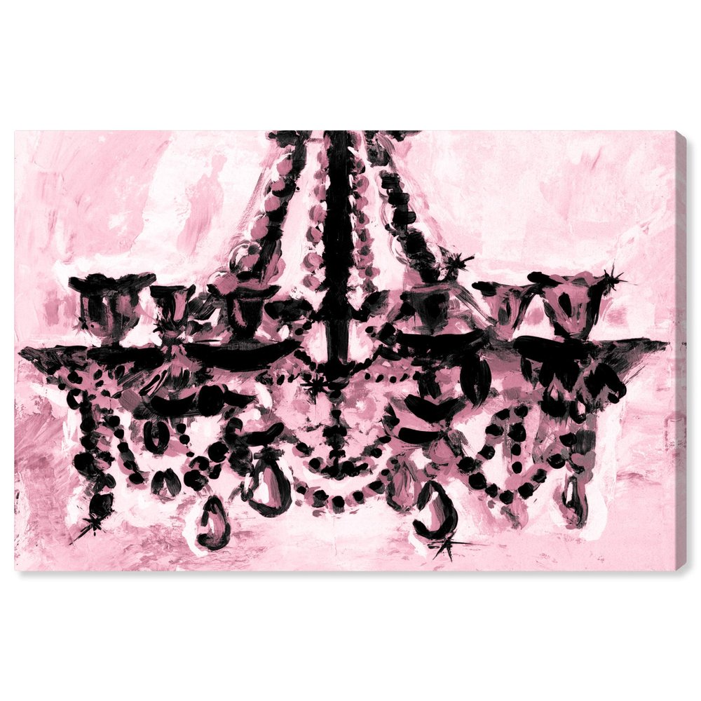 The Oliver Gal Artist Co. Fashion and Glam Wall Art Canvas Prints 'Rosa y Negro' Home Dcor 30" x 20" Pink, Black