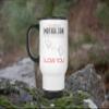 The Love Between Mother & Son Knows No Distance South Carolina State And District of Columbia State, I Love Mom! - Mother's Day Gift From Son 14oz Insulated Travel Mug with Lid view 2