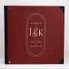 Darling Souvenir Red Heart & Frame Wedding Guestbook Hardbound Cover Printed Anniversary Wedding Guest Registry-9 x 12 Inches view 3