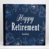 Darling Souvenir Blue Floral Border Retirement Party Guestbook Hardbound Cover Personalized Printed Keepsake Memory Guest Registry-9 x 12 Inches view 3