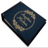 Darling Souvenir Blue Floral Wreath Wedding Guest Book Hardbound Guest Sign-in Book Guest Registry Guestbook-9 x 12 Inches view 2