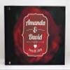 Darling Souvenir Black Frame & Blurry Rose Printed Wedding Guest Book Hardbound Cover Sign in Book Registry Scrapbook-9 x 12 Inches view 3