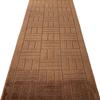 10 ft Long Brown Hallway Kitchen Runner Rug Non-Slip Washable, 26" X 10' Carpet Runner Rugs-Rubber Backed, Custom Size Floor Mat for Stairs Bedroom Bathroom Entryway, Your Choice of Length view 3