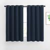 NICETOWN Blackout Curtains and Drapes for Kitchen - Thermal Insulated Solid Grommet Top Blackout Panels/Draperies for Kid's Room (Navy, 1 Pair, 52 x 54 Inch) view 1