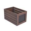 Fun Express Large Stained Wood Crate with Chalkboard Label - Home Decor - 1 Piece view 1