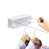 Bakala Retractable Clothesline, Portable Clothes Line Retracting Outdoors, Wall Mounted Double Line with Adjustable Stainless Steel Rope, 13.8 Ft Drying Laundry Line for Balcony, Laundry, Hote l-White view 1