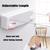 Bakala Retractable Clothesline, Portable Clothes Line Retracting Outdoors, Wall Mounted Double Line with Adjustable Stainless Steel Rope, 13.8 Ft Drying Laundry Line for Balcony, Laundry, Hote l-White view 3