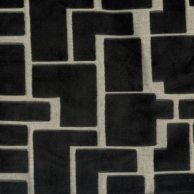 ABBEYSHEA Radiate Fabric By The Yard, Charcoal