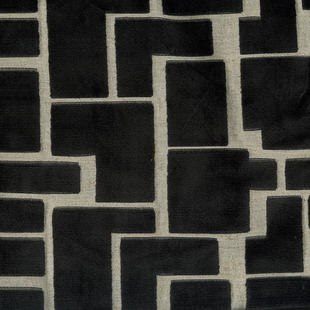 ABBEYSHEA Radiate Fabric By The Yard, Charcoal