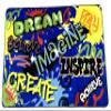 KIDCARPET.COM Inspiration Graffiti Decorative Classroom Rug | Modern Accent Carpet for Preschool Reading Corner Decor, 4' x 6' view 1