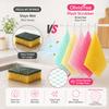 OliviaTree 5 Pack Dish Washing Net Cloths, Quick Dry Mesh Net Scourer Pads view 4