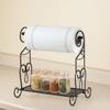 Home Marketplace Kitchen Paper Towel Rack & Organizer Stand, Black view 2