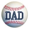 Magnet America Baseball Dad Magnet is 5.75" x 5.75" Made for Vehicles and Refrigerators view 1