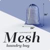 Handy Laundry Mesh XL Laundry Bags - Pack of 2 - Durable, Machine Washable with Secure Drawstring Closure - Perfect for College Dorms, Laundromats, Apartments (Blue, Large 24" x 36", 2-Pack) view 2