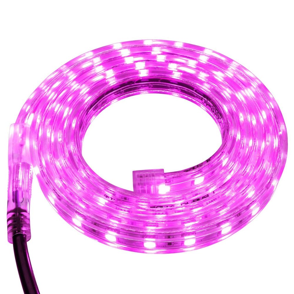 Brilliant Brand Lighting Pink LED Strip Light - 120 Volt - High Output (SMD 5050) - Custom Cut - 144.32 Feet