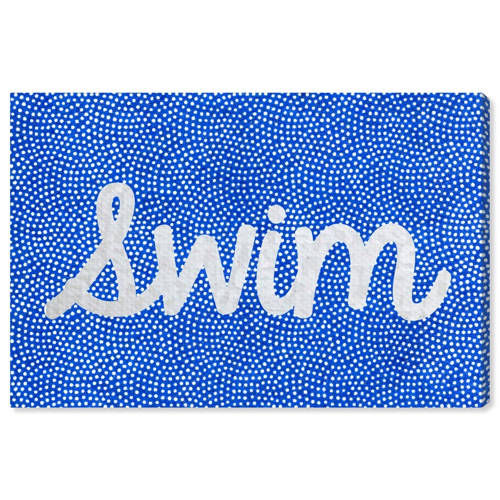 The Oliver Gal Artist Co. Nautical and Coastal Wall Art Canvas Prints 'Swim Dots' Home Dcor