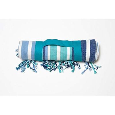Over Heavy Fringe Blanket Cotton (Natucket)
