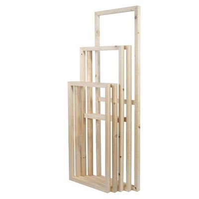 5 Pieces Wooden Inner Frames Set Match for Canvas Wall Art Paintings, 100x200cm Overall (40x80 inch Overall), 40x60cm + 40x80cm + 40x100cm + 40x80cm + 40x60cm (1" Premium Thick, Bracket Mounted)