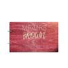 Just Customized Personalized Handmade Mr Mrs Wedding Guest Book for Bride and Groom Wood Alternative Custom Engraved Newlywed Marriage Album (Rosewood) view 1