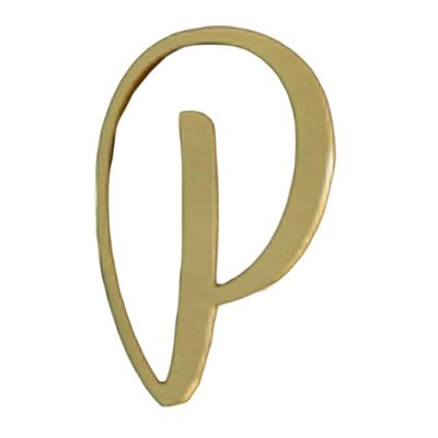 Pigeon Fleet DIY Door Address Sign Decorative House Numbers and Letters, Letter P
