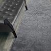 28 FT Long Non Slip Washable Carpet Runner Rug with Rubber Backing, Custom Floor Mat for Kitchen Hallway Stairs Bedroom Bathroom Entry, Scroll Anthracite Grey, Your Choice of Length view 1