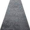 28 FT Long Non Slip Washable Carpet Runner Rug with Rubber Backing, Custom Floor Mat for Kitchen Hallway Stairs Bedroom Bathroom Entry, Scroll Anthracite Grey, Your Choice of Length view 3