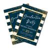 Graduation Party Invitation | Navy and Gold | Graduation Announcement | Graduation Invitation | Class of 2020 | College | High School view 1