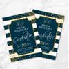 Graduation Party Invitation | Navy and Gold | Graduation Announcement | Graduation Invitation | Class of 2020 | College | High School view 4
