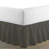 Amuze Bedding Egyptian Cotton 300 Thread Count 1 PC Tailored Single Ruffled/Dust Ruffle Bed Skirt (Elephant Grey, Queen XL, Drop Length 13 Inches) view 1
