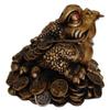 10" Big Feng Shui Money Frog 3-Legged Toad w/Red Gem in Its Mouth to Bring Wealth view 3