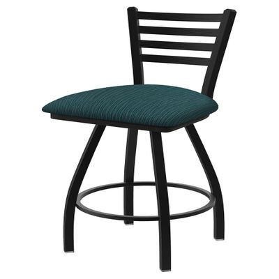 HBS XL 410 Jackie 30" Swivel Bar Stool with Black Wrinkle Finish and Graph Tidal Seat