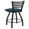 HBS XL 410 Jackie 30" Swivel Bar Stool with Black Wrinkle Finish and Graph Tidal Seat view 3