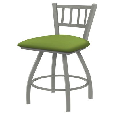 XL 810 Contessa 30" Swivel Bar Stool with Anodized Nickel Finish and Canter Kiwi Green Seat