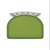 XL 810 Contessa 30" Swivel Bar Stool with Anodized Nickel Finish and Canter Kiwi Green Seat view 3
