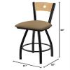 Holland Bar Stool Co. XL 830 Voltaire Swivel Bar Stool, Canter Sand view 2
