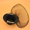 Vintage Retro Simple Hair Clip Lady's Elegant Mesh Veil Rose Flower Top Hat Costume Hair Accessory (Leopard) view 3