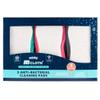 Minky TT78790300 M Cloth Anti-Bacterial Cleaning Pad 3 Pack - Grey, Pink, Green, One Size view 3